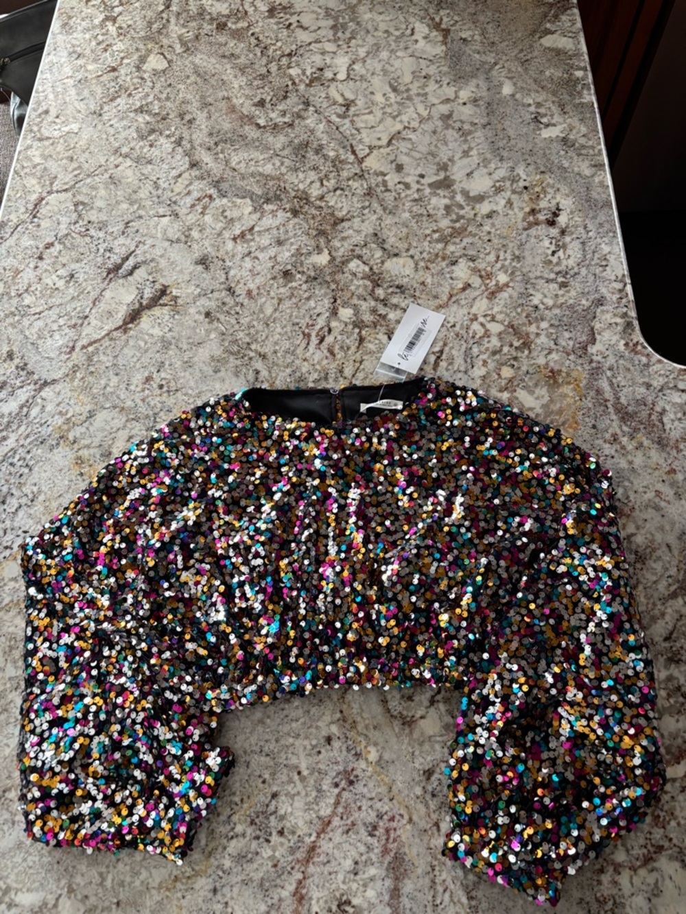 Sequin Crop Top - Multi Color